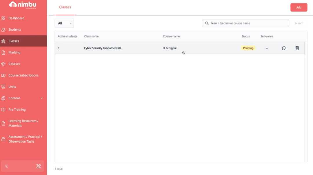 Intuitive Tools for Class Management