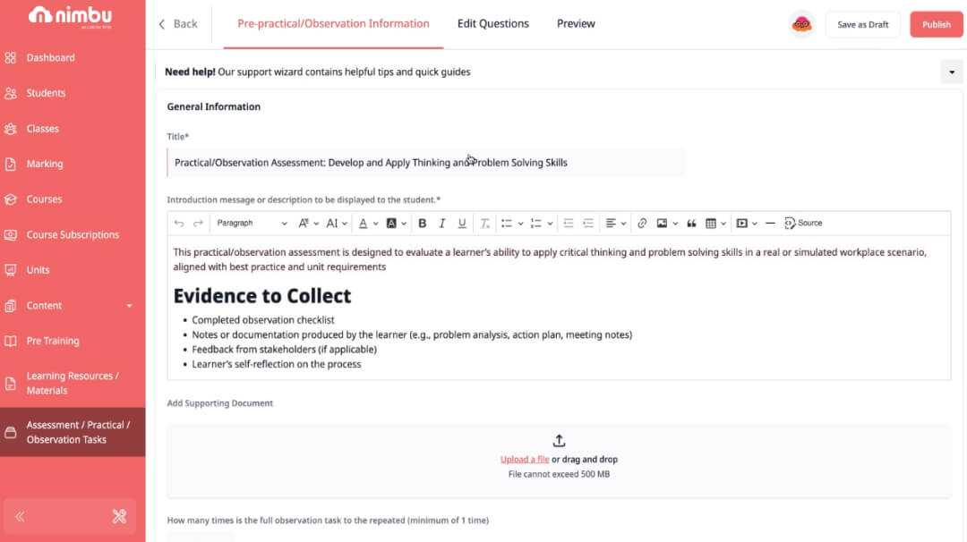 Enhanced Observation Capabilities