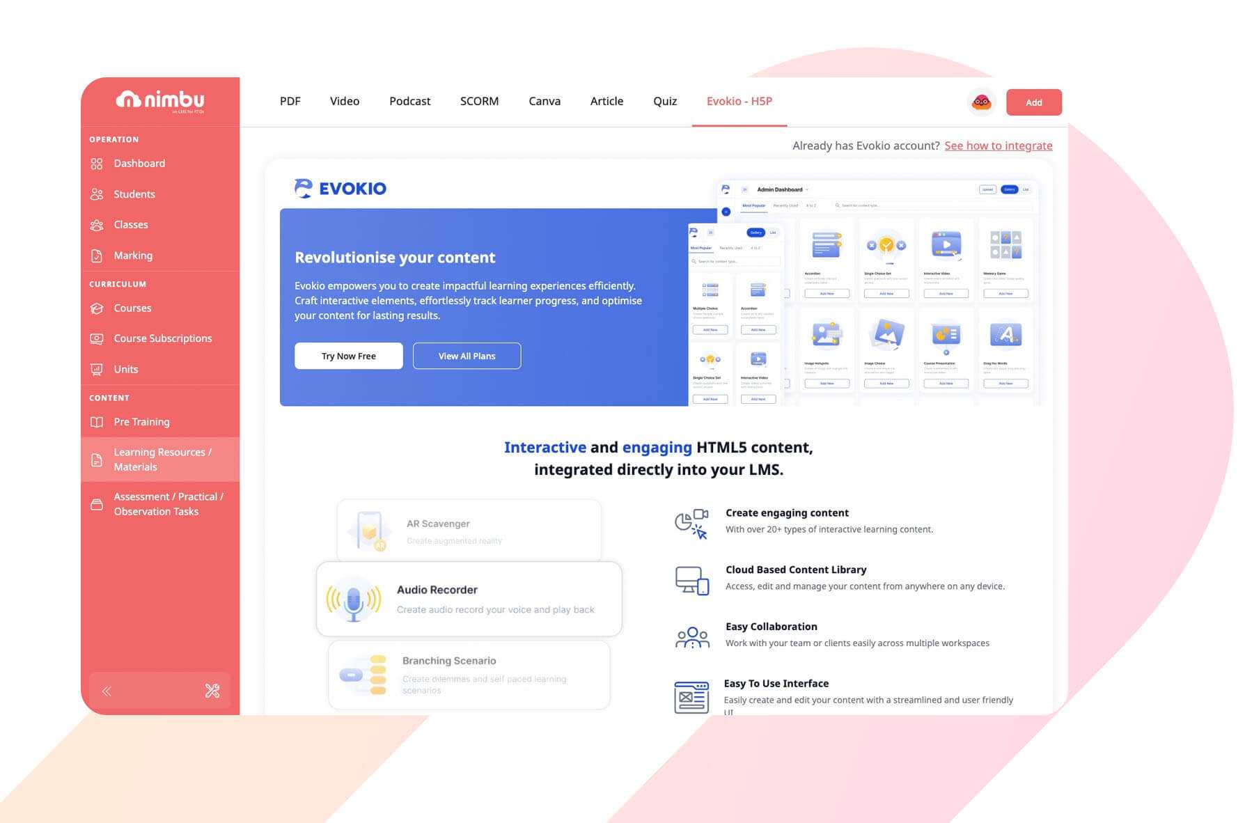 Integrate Interactive Content with Ease